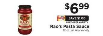 ShopRite Pasta sauce offer