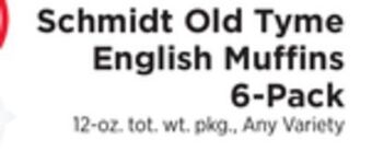 ShopRite Old tyme english muffins 6-pack offer