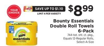 ShopRite Double roll towels 6-pack offer