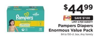 ShopRite Diapers enormous value pack offer