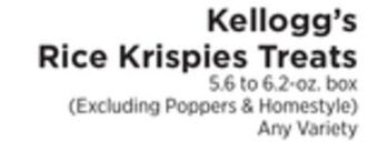 ShopRite Rice krispies treats offer