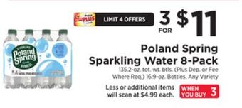 ShopRite Sparkling water 8-pack offer