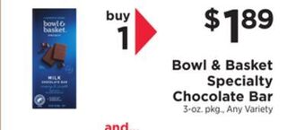 ShopRite Specialty chocolate bar offer