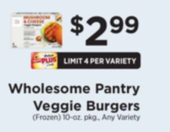 ShopRite Veggie burgers offer