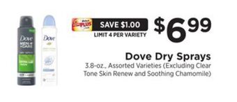 ShopRite Dry sprays offer