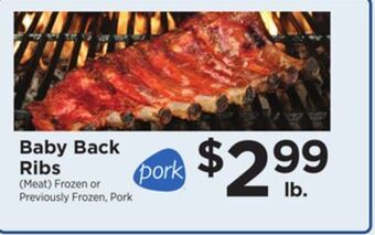 ShopRite Baby back ribs offer