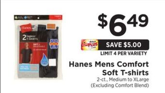 ShopRite Mens comfort soft t-shirts offer
