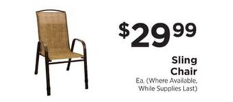 ShopRite Sling chair offer