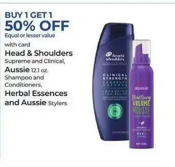 Head & Shoulders Supreme And Clinical, Aussi Shampoo And Conditioners, Herbal Essences And Aussie Stylers