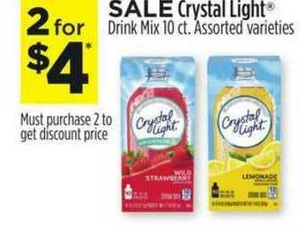 Dollar General Crystal Light Drink Mix offer