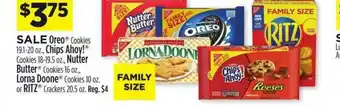 Dollar General Oreo Cookies, Chips Ahoy! Cookies, Nutter Butter Cookies, Lorna Doone Cookies Or Ritz Crackers offer