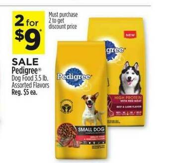 Dollar General Pedigree Dog Food offer