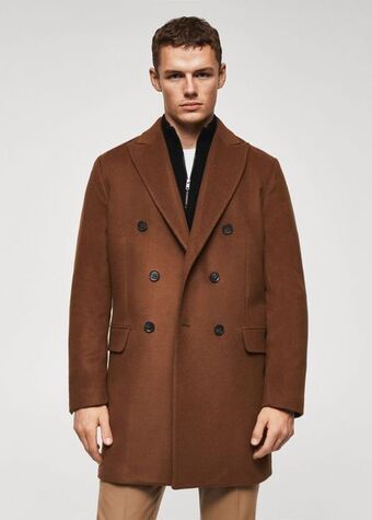 Mango Wool double-breasted coat offer