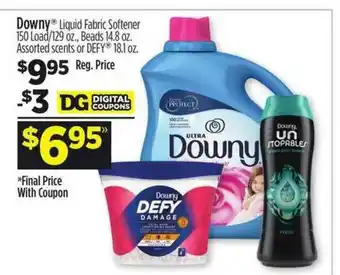 Dollar General Downy Liquid Fabric Softener, Beads Or Defy offer