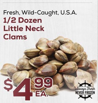 DeCicco & Sons 1/2 dozen little neck clams offer