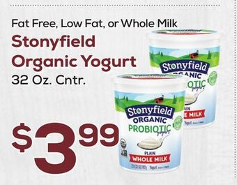 DeCicco & Sons Stonyfield organic yogurt offer