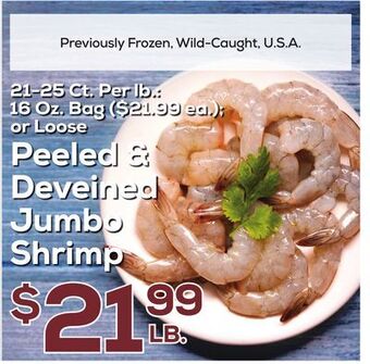 DeCicco & Sons Peeled & deveined jumbo shrimp offer