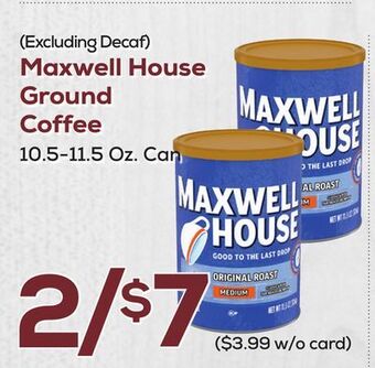 DeCicco & Sons Maxwell house ground coffee offer