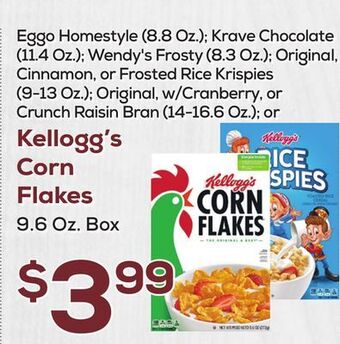 DeCicco & Sons Kellogg's corn flakes, 9.6 oz. box offer