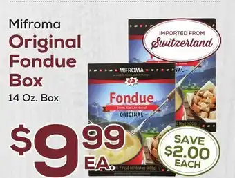 DeCicco & Sons Mifroma original fondue box offer