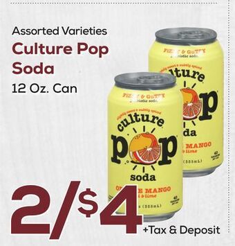 DeCicco & Sons Culture pop soda offer