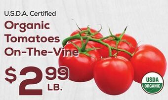 DeCicco & Sons Organic tomatoes on-the-vine offer