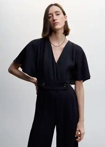 Mango Buttoned long jumpsuit offer