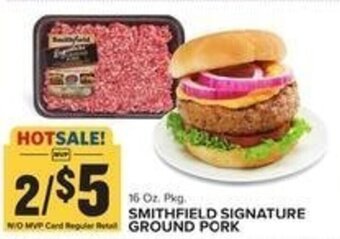 Food Lion Smithfield Signature Ground Pork 16 oz offer