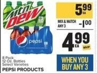 Food Lion 8 Pack 12 Oz. Bottles Select Varieties PEPSI PRODUCTS offer