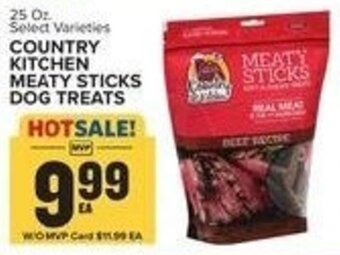 Food Lion 25 Oz. Select Varieties COUNTRY KITCHEN MEATY STICKS DOG TREATS offer