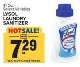 Food Lion 41 Oz. Select Varieties LYSOL LAUNDRY SANITIZER offer