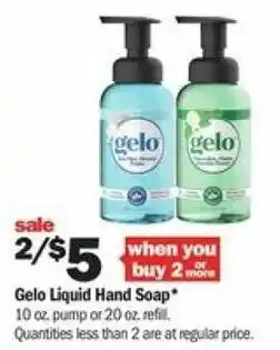 Meijer Gelo Liquid Hand Soap offer