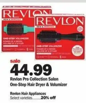 Meijer Revlon Pro Collection Salon One-Step Hair Dryer & Volumizer offer