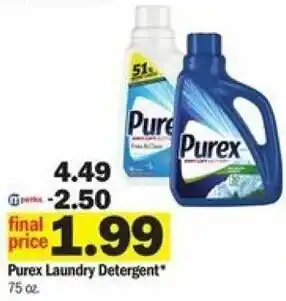 Meijer Purex Laundry Detergent 75 oz offer