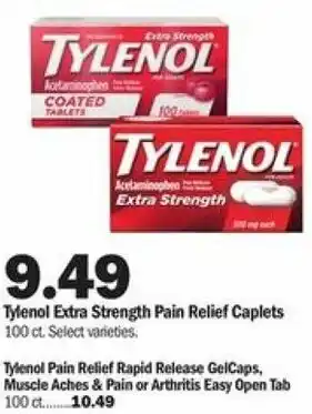 Tylenol Extra Strength Pain Relief Caplets