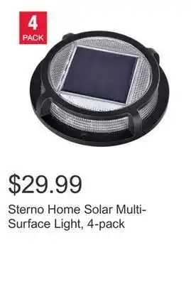 Costco Sterno home solar multi-surface light, 4-pack offer
