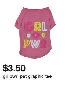 Five Below Grl pwr' pet graphic tee offer