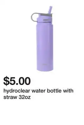 Five Below Hydroclear water bottle with straw 32oz offer