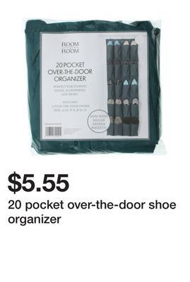 Five Below 20 pocket over-the-door shoe organizer offer