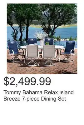 Costco Tommy bahama relax island breeze 7-piece dining set offer
