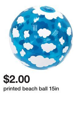 Five Below Printed beach ball 15in offer