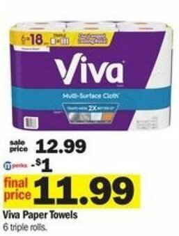 Meijer Viva Paper Towels offer