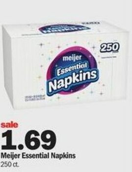 Meijer Meijer Essential Napkins offer