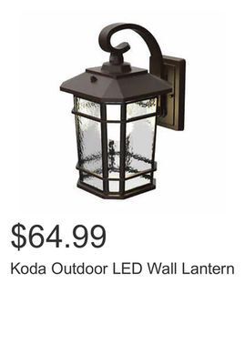 Costco Koda outdoor led wall lantern offer