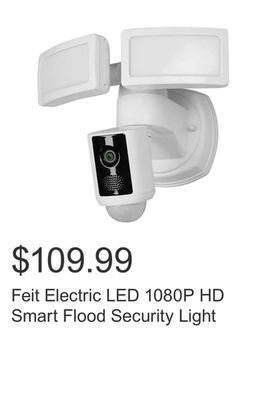 Costco Feit electric led 1080p hd smart flood security light offer
