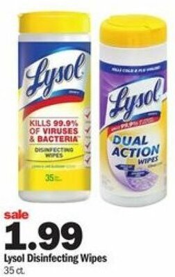 Meijer Lysol Disinfecting Wipes offer