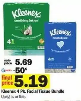 Meijer Kleenex 4pk. Facial Tissue Bundle offer