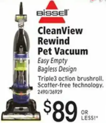 ABC Warehouse CleanView Rewind Pet Vacuum offer