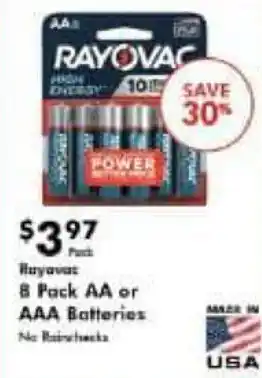 AA or AAA Batteries