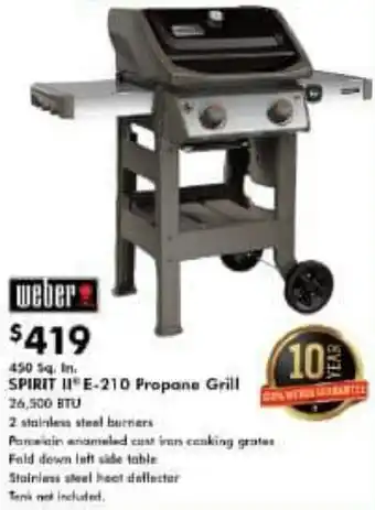 Spirit II E-210 Propone Grill